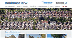 Desktop Screenshot of baukunst-nrw.de
