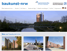 Tablet Screenshot of baukunst-nrw.de